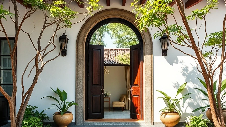 Bát quái đồ trong ngôi nhà Việt Nam.