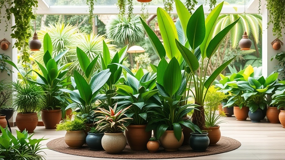 Bố trí cây xanh phong thủy trong nhà
