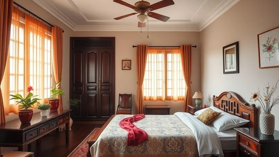 Bố trí phòng ngủ theo phong thủy Việt Nam.