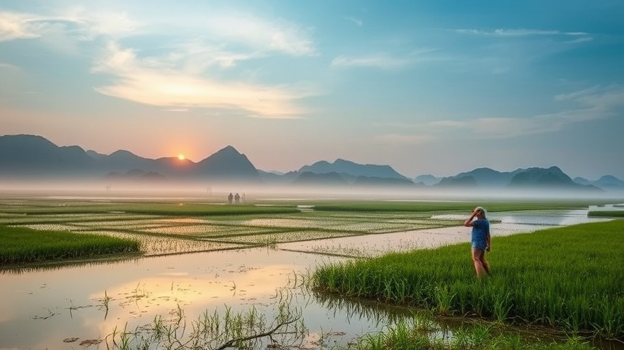 cảnh quan êm đềm và tự khám phá bản thân.