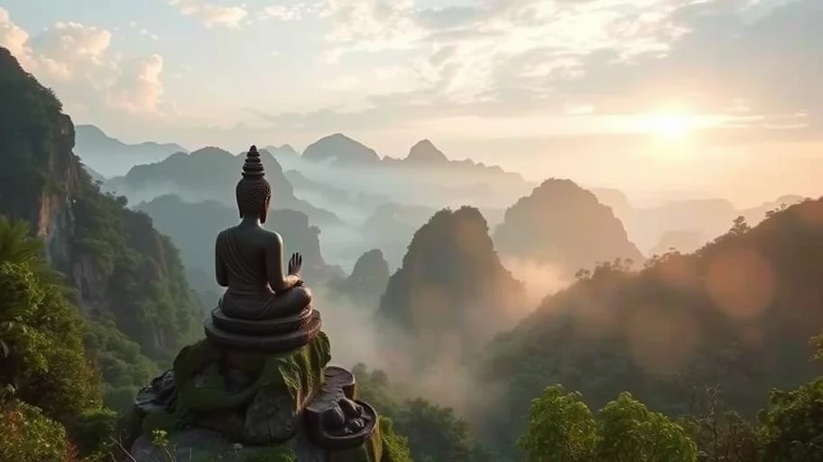 Cảnh quan tâm linh Việt Nam liên quan đến điềm giựt thịt