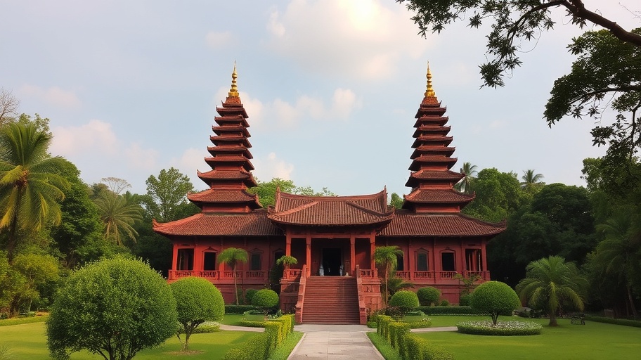 Chùa cổ Việt Nam giữa thiên nhiên xanh tươi
