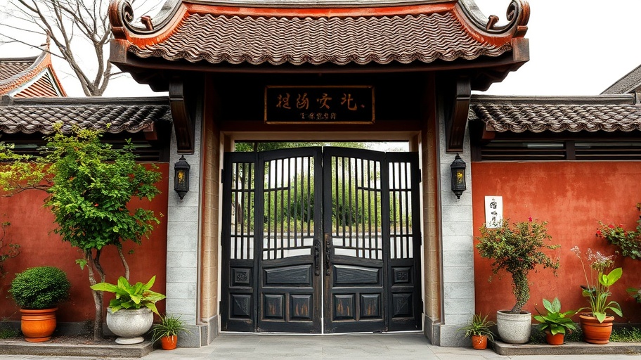 Cửa cổng đặt đúng phong thuỷ khi chuyển nhà.