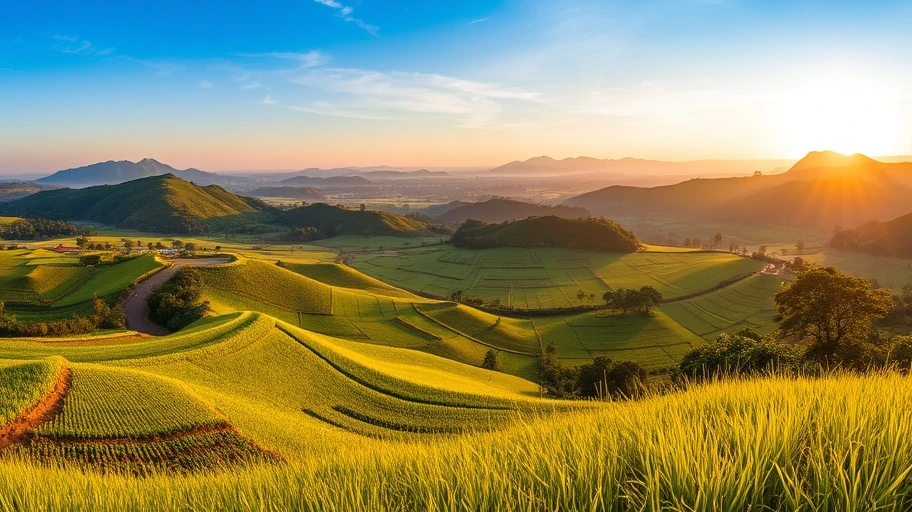 Địa lý và khí hậu Điềm Hy Châu Thành Tiền Giang