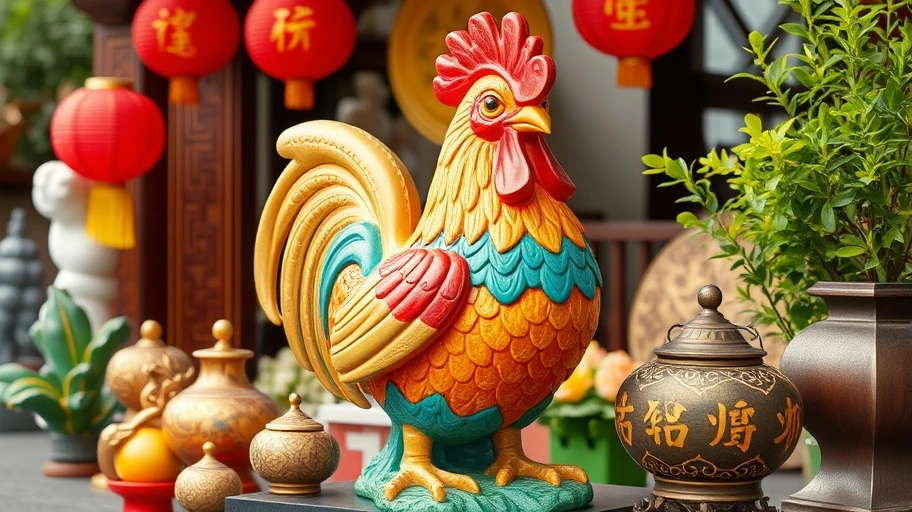 Gà phong thủy và biểu tượng sức khỏe, tài lộc