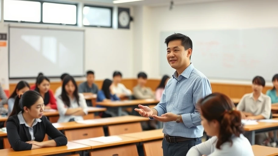Giáo viên thần số học 6 trong lớp học