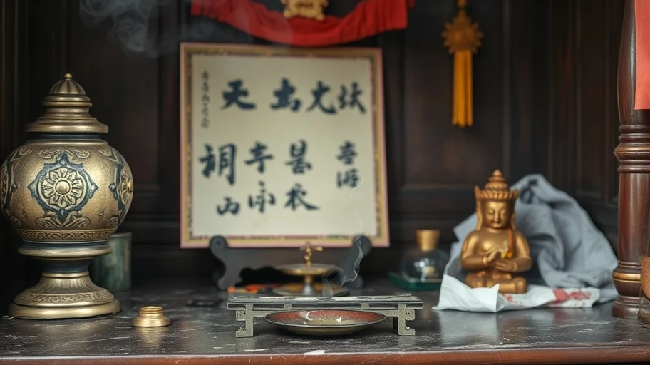 Hình ảnh bát hương bị di chuyển