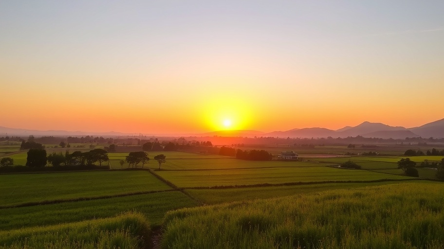 Hình ảnh hành trình đến thành công vật chất và tinh thần qua cảnh bình minh.