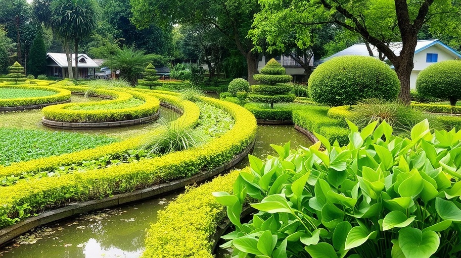 Hình ảnh khu vườn thanh bình tại Việt Nam