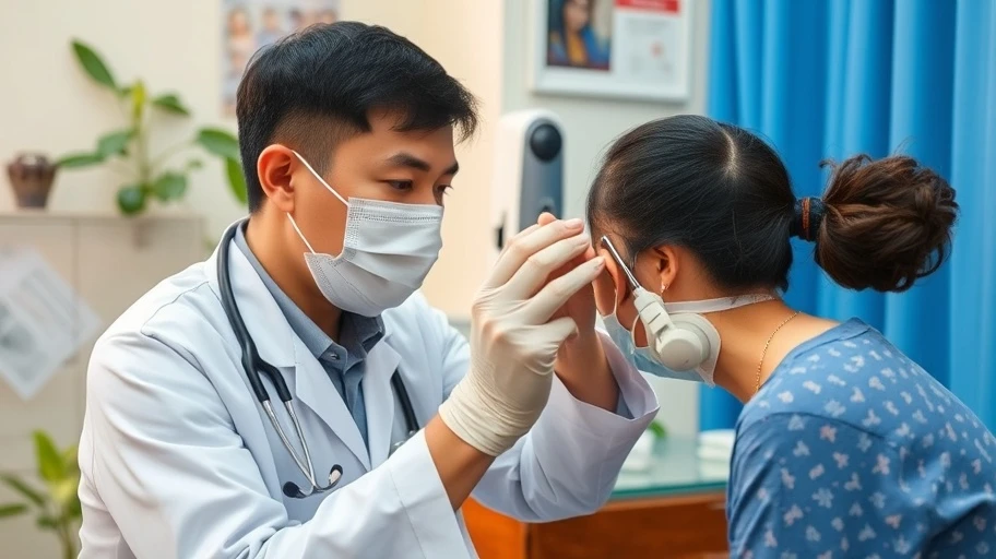 Hình ảnh khuyến nghị y tế khi ngứa tai phải