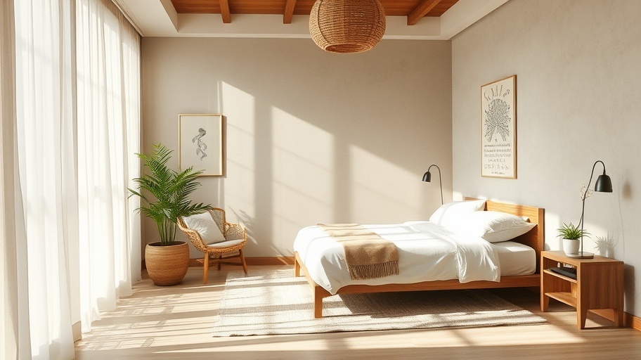 Hình ảnh phòng ngủ tĩnh lặng.