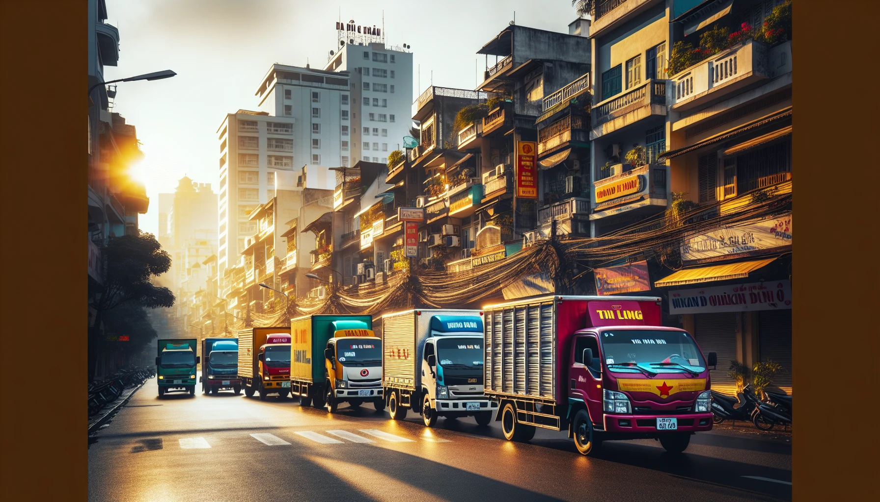 Hình ảnh vận chuyển và logistics Điền Quân Group