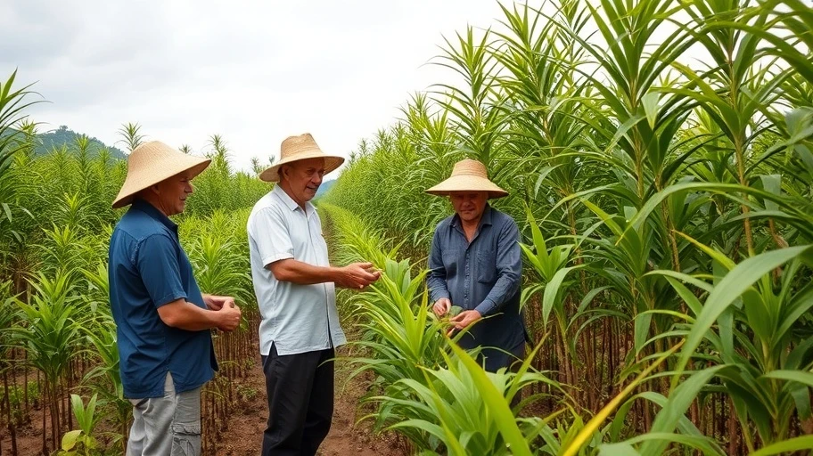 Hợp tác nông dân trồng quế tại Việt Nam