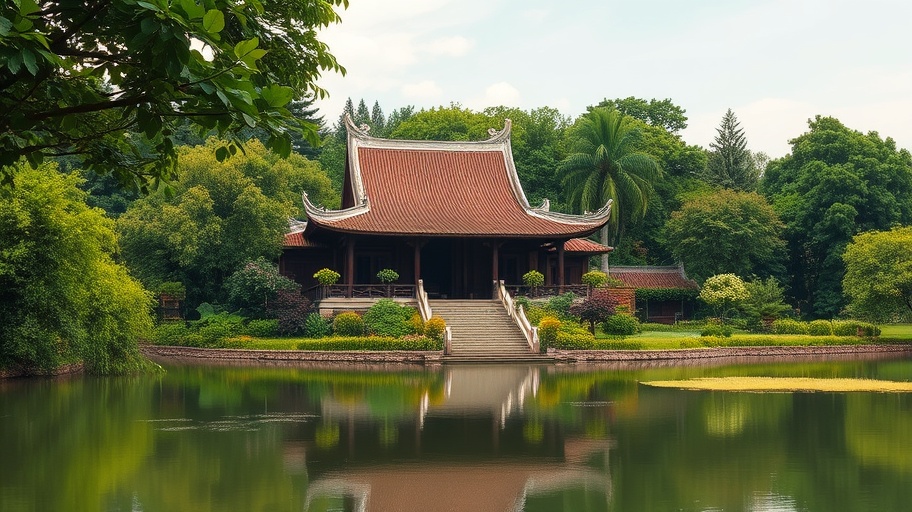 Khám phá sức mạnh thần số học 44/8 qua hình ảnh chùa yên bình.