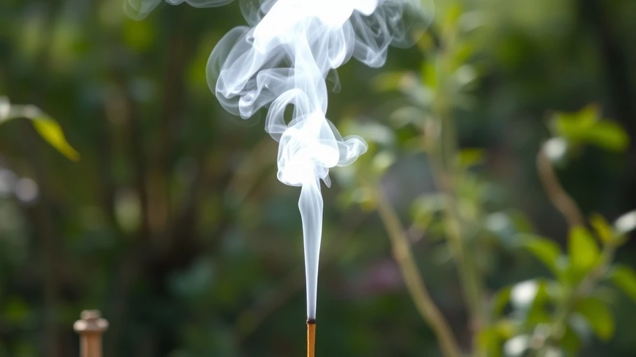 Khói nhang bay thẳng và cao, điềm báo tốt