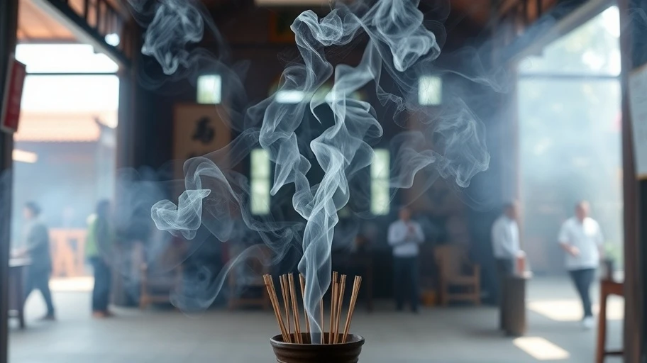 Khói nhang khuếch tán, dấu hiệu phân tán