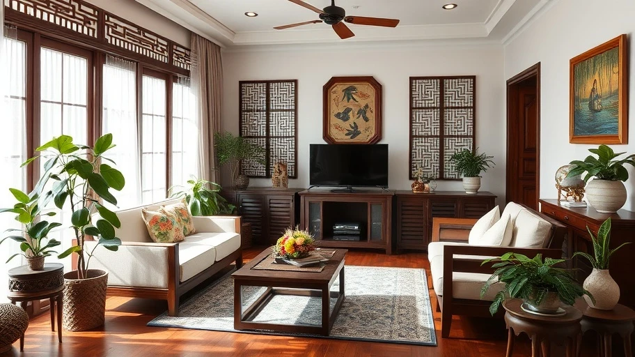 Không gian sống hài hòa phong thủy