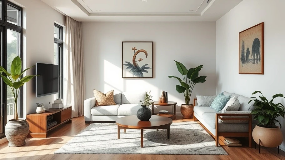 Không gian sống ứng dụng phong thủy số 93