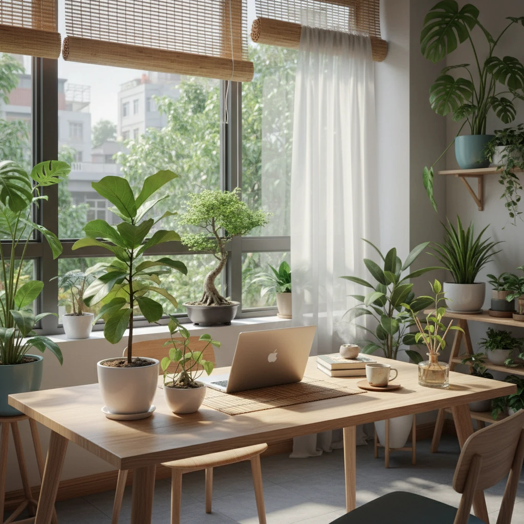 Khu vực làm việc phong thủy tháng 7