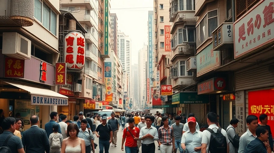 Khung cảnh đường phố Hồng Kông trong phim Điềm Mật Mật