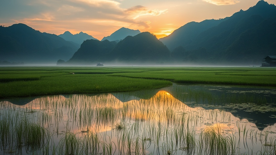 Khung cảnh phản ánh tâm lý và cảm xúc