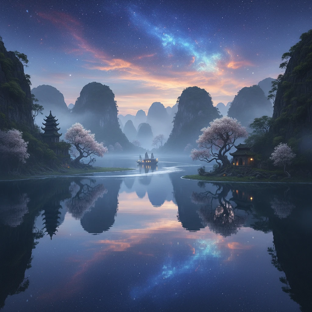 Mô tả cảnh quan bí ẩn từ Điềm Rủi chap 1