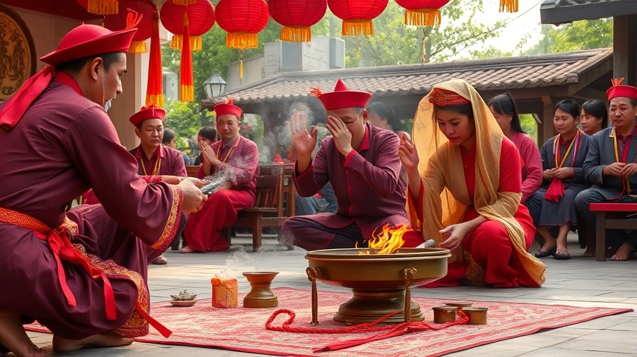 Nghi lễ hóa giải điềm xấu trong văn hóa Việt Nam.