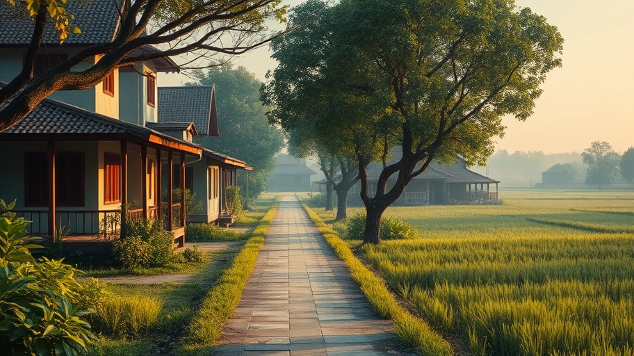 Ngôi làng yên tĩnh tại Việt Nam
