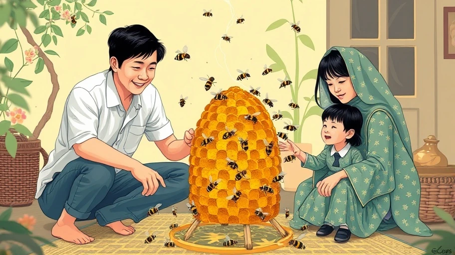 Ong làm tổ phát triển gia đình