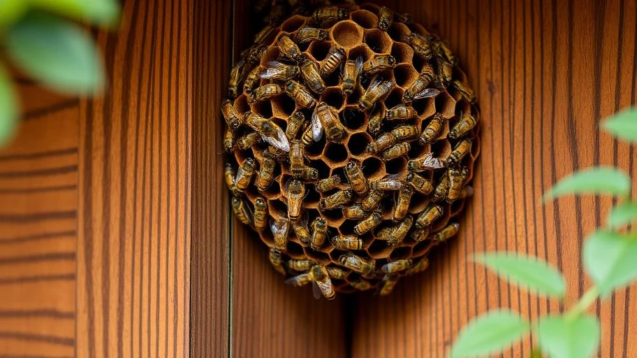 Ong làm tổ trong nhà biểu tượng may mắn