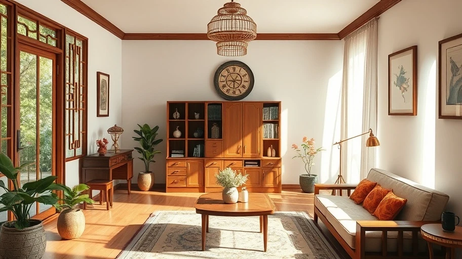 Phong thủy nhà ở cơ bản với nội thất Việt Nam.