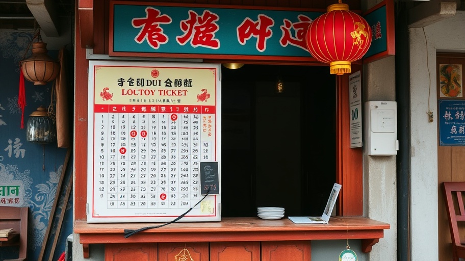 Quầy vé số truyền thống Việt Nam