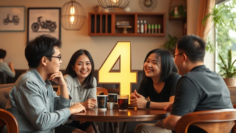 Số 4 và mối quan hệ xã hội