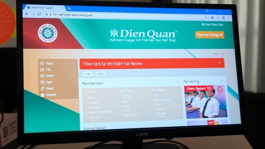 Thông tin tuyển dụng Điền Quân trên trang web chính thức.