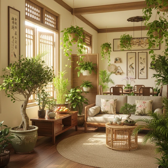 Tích hợp ánh sáng và cây xanh phong thủy Trường An