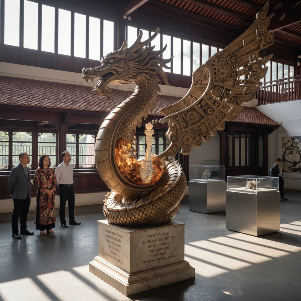 Tượng điêu khắc độc đáo của Điềm Phùng Thị tại Huế