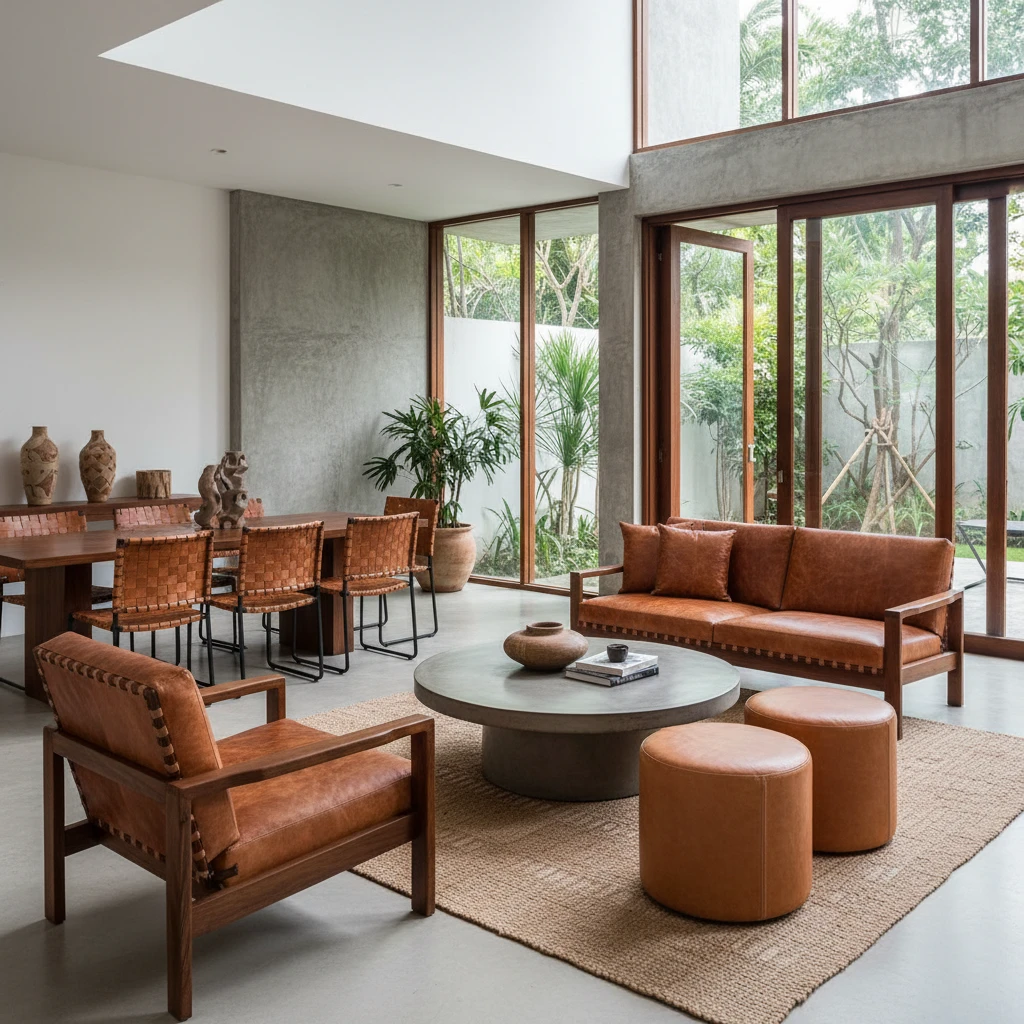 Ứng dụng nội thất trong phong thuỷ da trâu