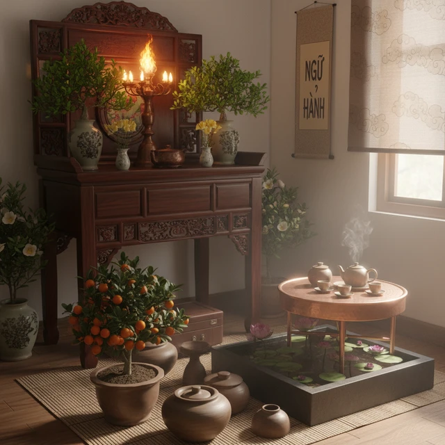 Vai trò ngũ hành trong phong thủy Trường An