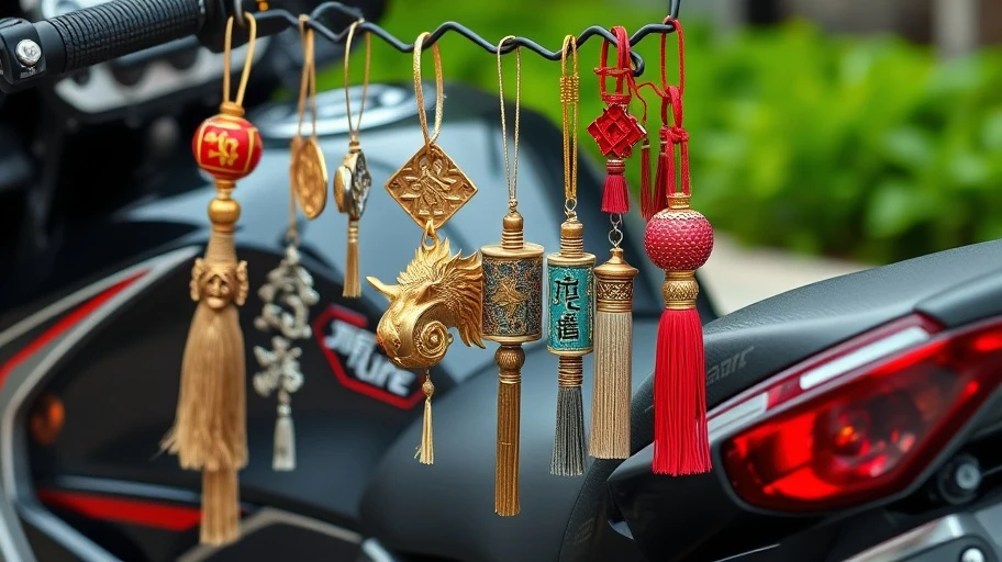 Vật phẩm phong thủy trang trí xe máy
