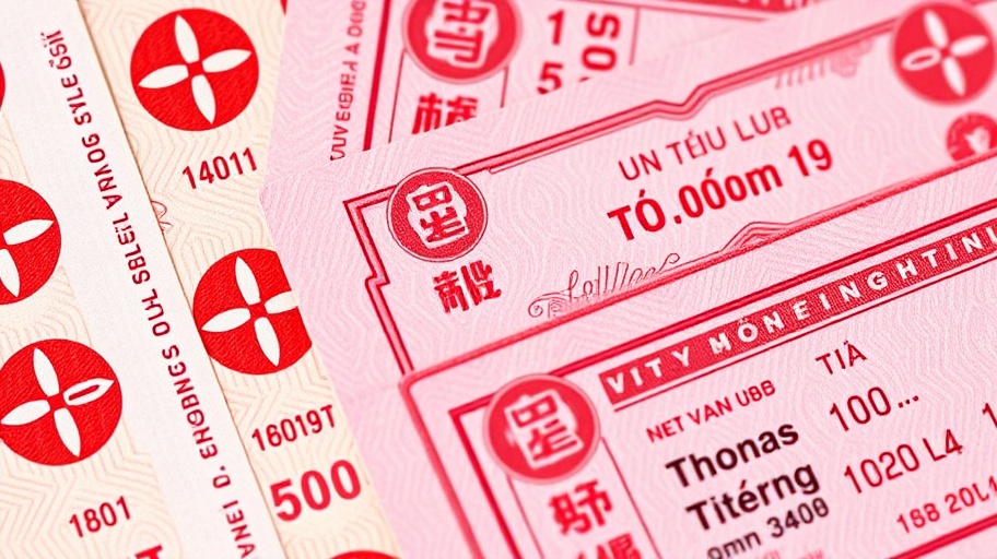 Vé số Việt Nam tượng trưng cho con số may mắn