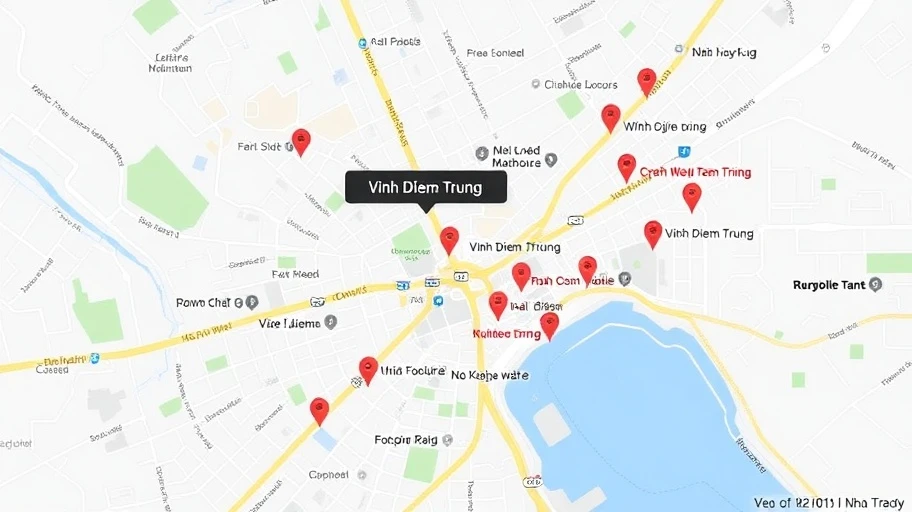 Vị trí Vĩnh Điềm Trung Nha Trang chung cư