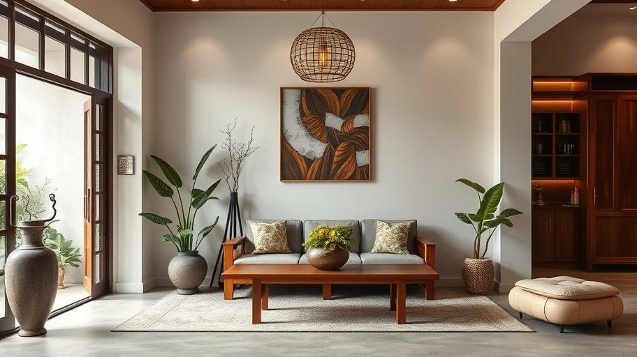 Yếu tố ngũ hành trong nội thất ngôi nhà Việt